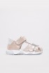 Hakiki Deri Pudra Gümüş Unisex Çocuk Klasik Sandalet 006BAK001