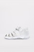 Hakiki Deri Beyaz Saten Unisex Çocuk Klasik Sandalet 006BAK001