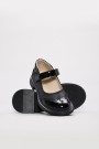 Hakiki Deri Siyah Rugan Unisex Çocuk Casual Ayakkabı 157XA034