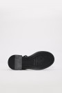 Hakiki Deri Siyah Rugan Unisex Çocuk Casual Ayakkabı 157XA034