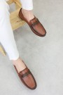 Hakiki Deri Taba Erkek Casual Ayakkabı 585MA204