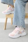 Pudra Beyaz Unisex Çocuk Sneaker Ayakkabı 615XCA305