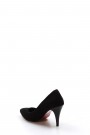 Siyah Süet Kadın Stiletto Ayakkabı 629ZA039-089