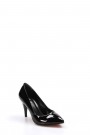 Siyah Rugan Kadın Stiletto Ayakkabı 629ZA039-089