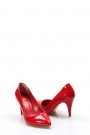 Kırmızı Rugan Kadın Stiletto Ayakkabı 629ZA039-089