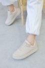 Ekru Kadın Sneaker Ayakkabı 666ZA158