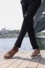 Hakiki Deri Kum Nubuk Kahve Erkek Casual Ayakkabı 711MA440-4041