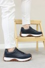 Hakiki Deri Lacivert Erkek Casual Ayakkabı 723MA5002