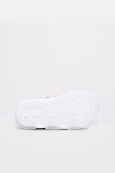 Hakiki Deri Pudra Gümüş Unisex Çocuk Klasik Sandalet 006BAK001