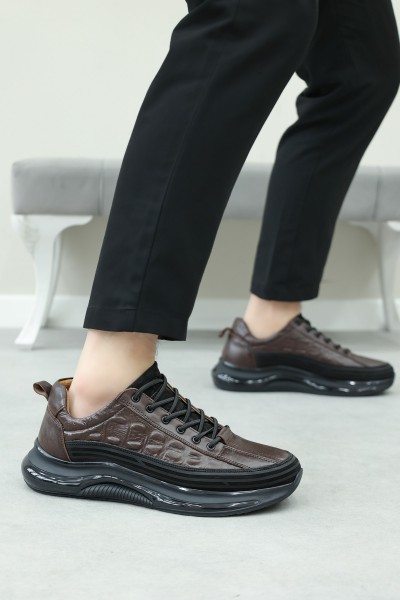 Hakiki Deri Kahve Erkek Casual Ayakkabı 126MA1004