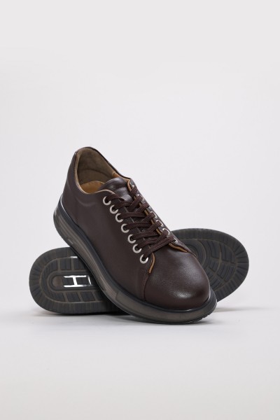 Hakiki Deri Kahve Erkek Casual Ayakkabı 154MA24-1001