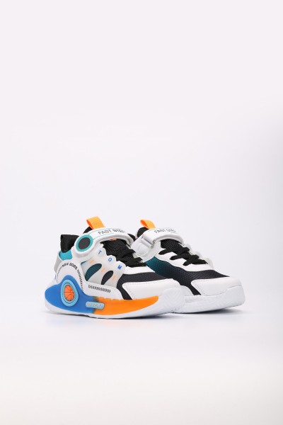 BEYAZ LACIVERT SARI Unisex Çocuk Sneaker Ayakkabı 615XCA529