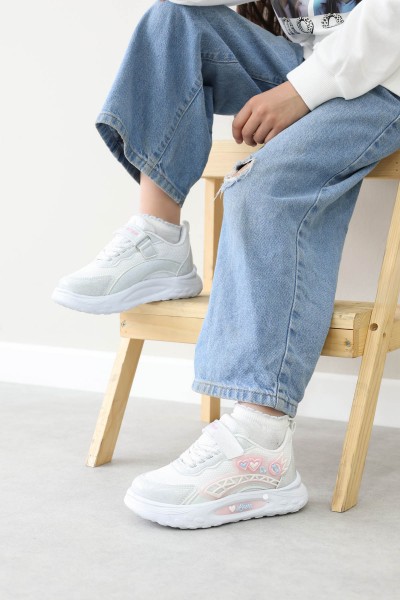 Beyaz Unisex Çocuk Sneaker Ayakkabı 461XCA327