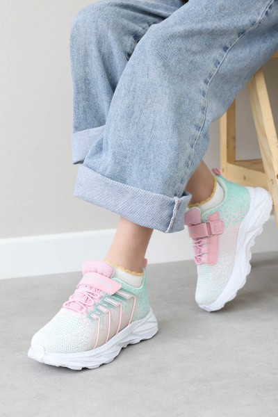 Pembe Yeşil Unisex Çocuk Casual Ayakkabı 461XCA329