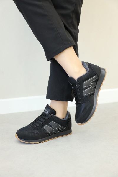 Siyah Kadın Sneaker Ayakkabı 590ZA077
