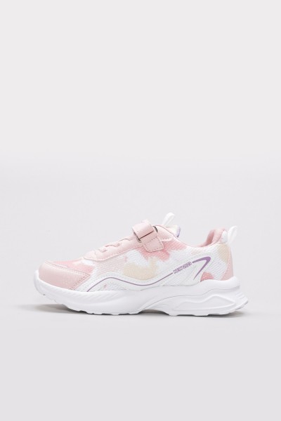 Pudra Beyaz Unisex Çocuk Sneaker Ayakkabı 615XCA305