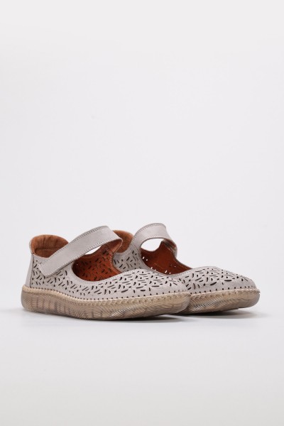 Hakiki Deri SILVIR GREY Kadın Casual Ayakkabı 657ZA1115