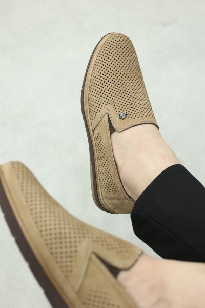 Hakiki Deri Kum Erkek Casual Ayakkabı 711MA151-2291