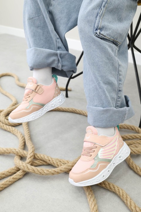 Pudra Su Yeşili Unisex Çocuk Sneaker Ayakkabı 141XCA058