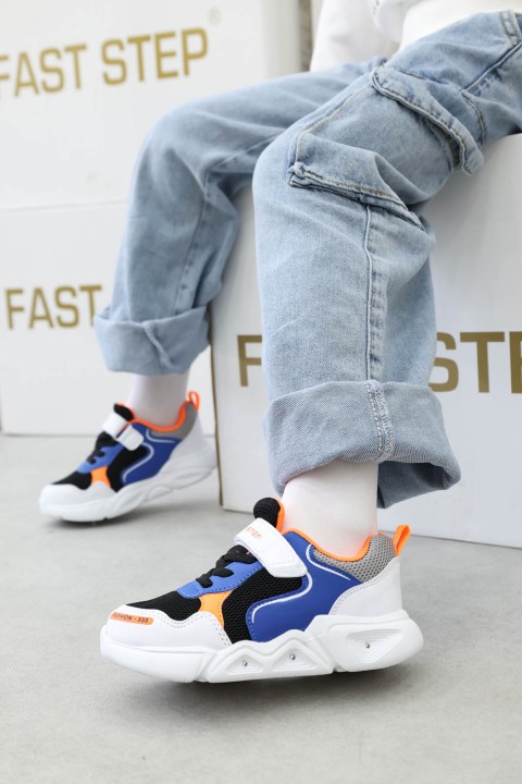 Siyah Oranj Unisex Çocuk Sneaker Ayakkabı 141XCA018