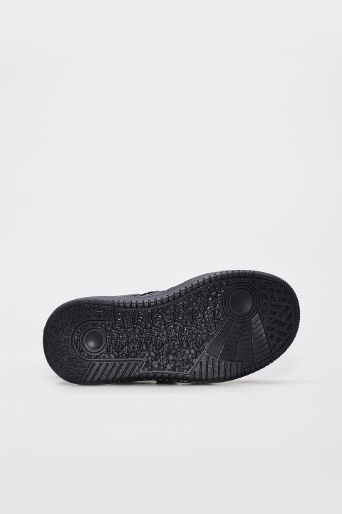 Hakiki Deri Siyah Rugan Unisex Çocuk Casual Ayakkabı 157XA001