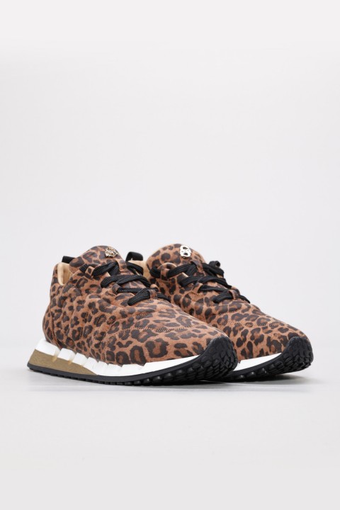 Hakiki Deri Leopar Kadın Casual Ayakkabı 167ZA40046-3