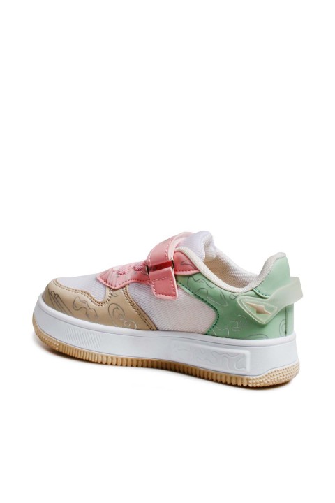 Bej Beyaz Su Yesıl Unisex Çocuk Sneaker Ayakkabı 461XCA3002