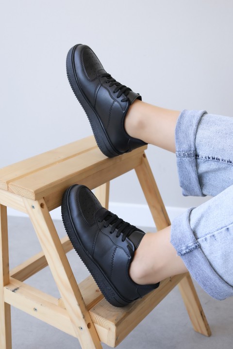 Siyah Kadın Sneaker Ayakkabı 416ZAFAIR