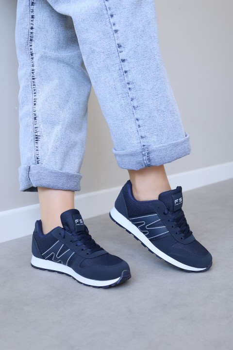 Lacivert Kadın Sneaker Ayakkabı 590ZA077