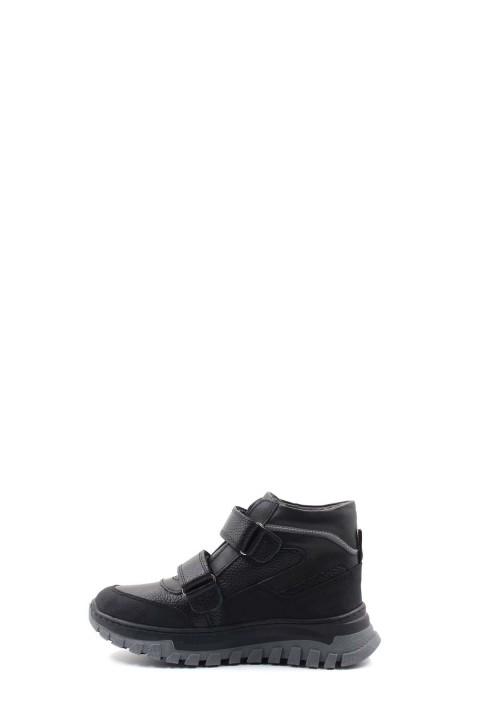 Hakiki Deri Siyah Unisex Çocuk Klasik Bot 612SFA1586-1