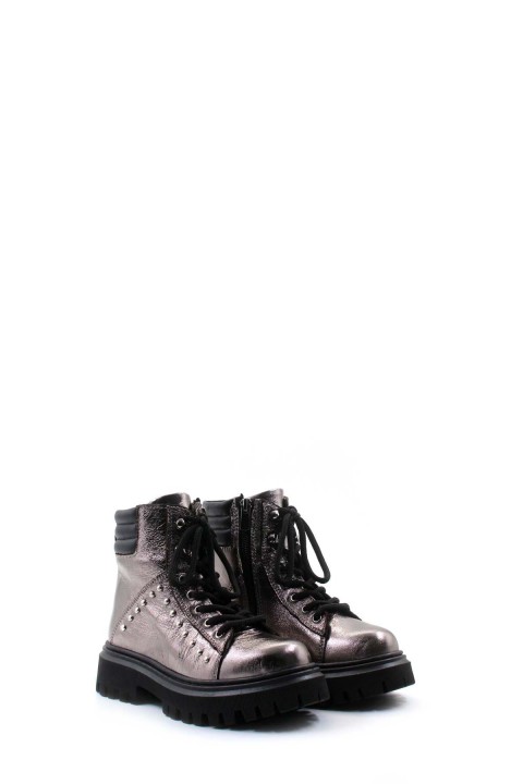 Hakiki Deri Platin Unisex Çocuk Klasik Bot 612SFA1589-1