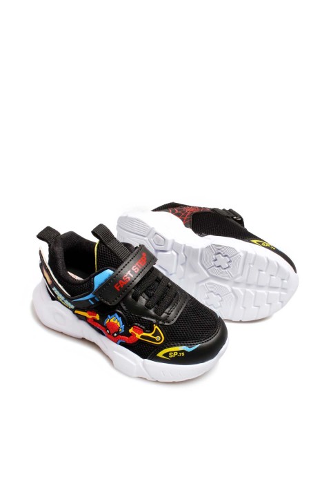 Siyah Kırmızı Unisex Çocuk Sneaker Ayakkabı 615XCA2023