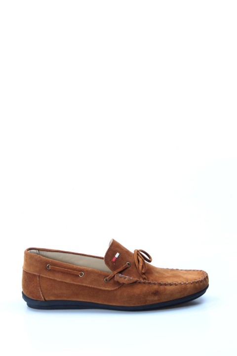 Hakiki Deri Taba Süet Erkek Loafer Ayakkabı 628MA01