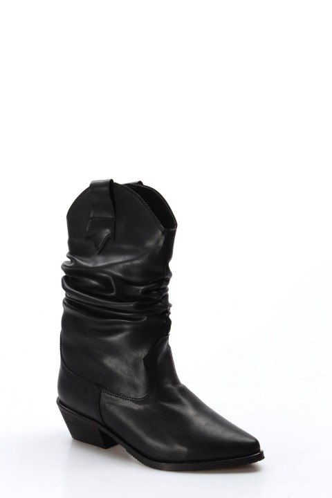 Siyah Kadın Western Bot 629SZA229-97