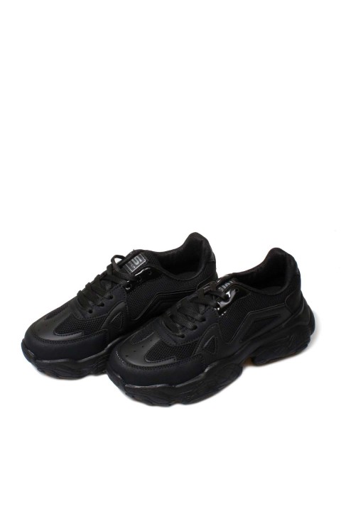 Siyah Kadın Sneaker Ayakkabı 666ZA141