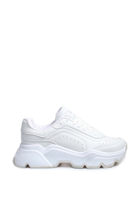 Beyaz Kadın Sneaker Ayakkabı 666ZA146