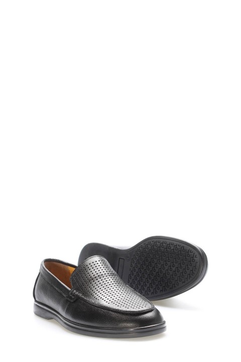 Hakiki Deri Siyah Erkek Casual Ayakkabı 819MA020LZR