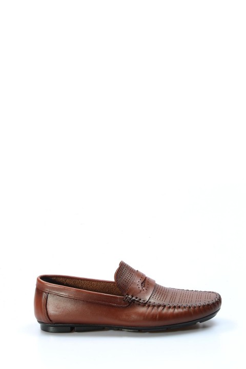 Hakiki Deri Taba Erkek Loafer Ayakkabı 858MA411