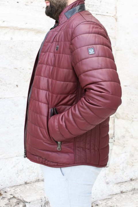 Hakiki Deri Bordo Erkek Deri Mont 900DMA3312