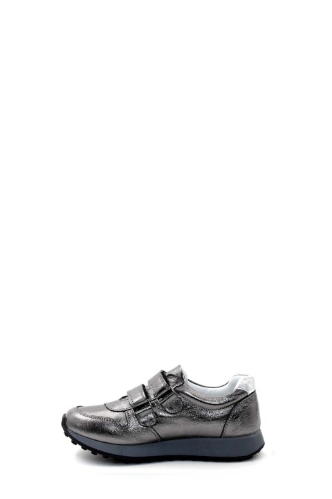 Hakiki Deri Bronz Gümüş Unisex Çocuk Casual Ayakkabı 920XA819