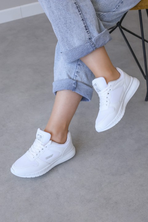 Beyaz Kadın Sneaker Ayakkabı 925ZA012