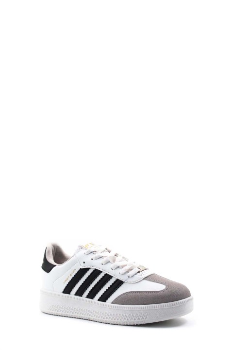 Beyaz Siyah Unisex Sneaker Ayakkabı 930XA058