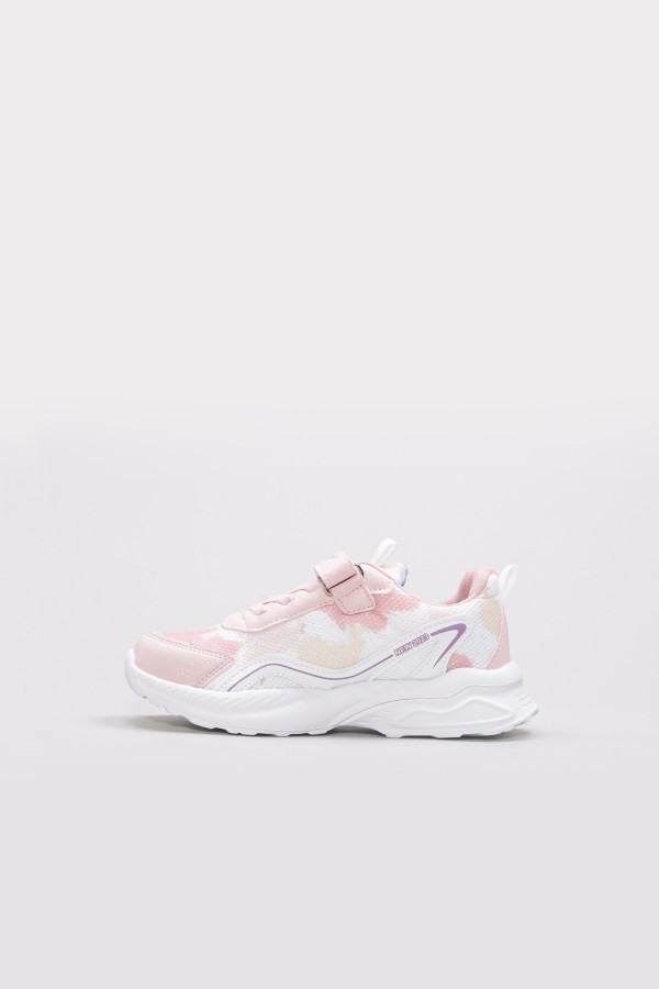 Pudra Beyaz Unisex Çocuk Sneaker Ayakkabı 615XCA305