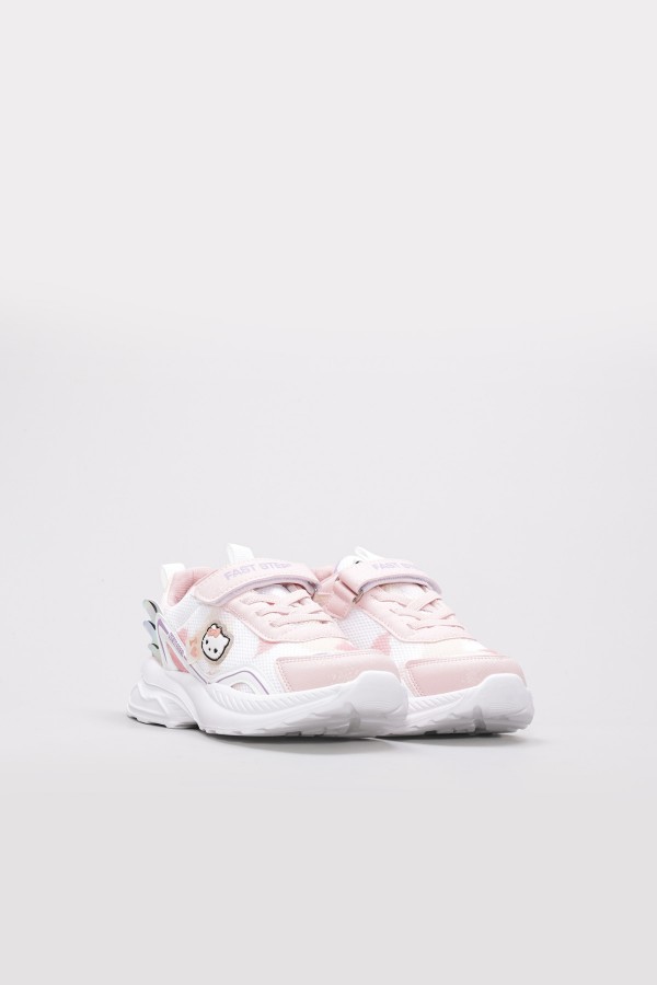 Pudra Beyaz Unisex Çocuk Sneaker Ayakkabı 615XCA305