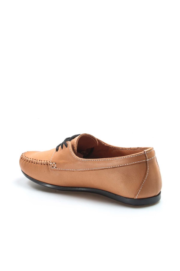 Hakiki Deri Taba Kadın Loafer Ayakkabı 710ZA045