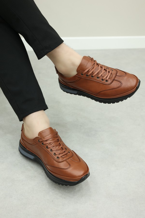Hakiki Deri Taba Erkek Casual Ayakkabı 856MA3279