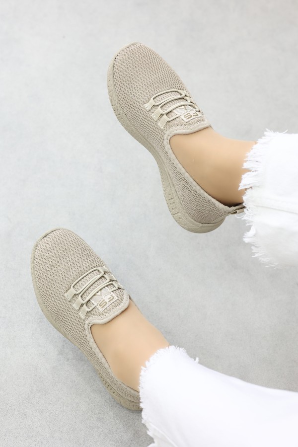 Bej Kadın Sneaker Ayakkabı 925ZA066